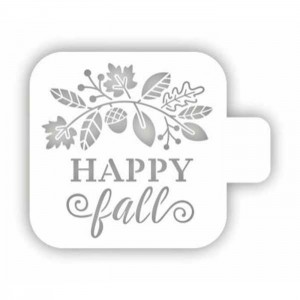 Трафарет Event Design МД9-06 Happy с желудями, 9х9 см